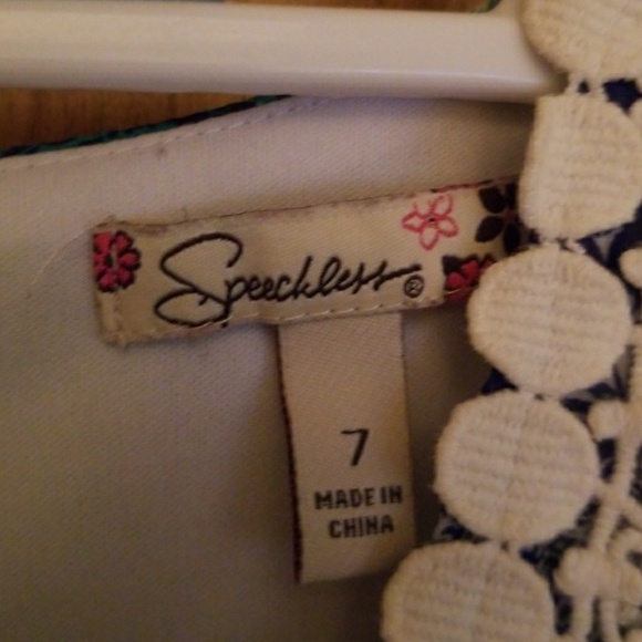 Size 7 Girls BOHO CHIC "SPEECHLESS"  BRAND DRESS - Picture 2 of 3